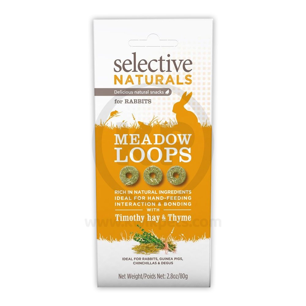 Science Selective Meadow Loops with Timothy Hay & Thyme Rabbit Treats 2.8-oz